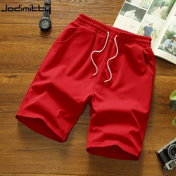 

men's shorts jodimitty men's sports casual shorts fitness training running lace-up short pants sportswear workout trousers fashion, White;black