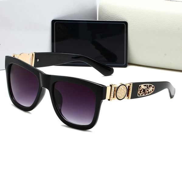 

fashion designer sunglasses luxury letter womens mens goggle senior eyewear for women eyeglasses frame vintage metal sunglasses, White;black