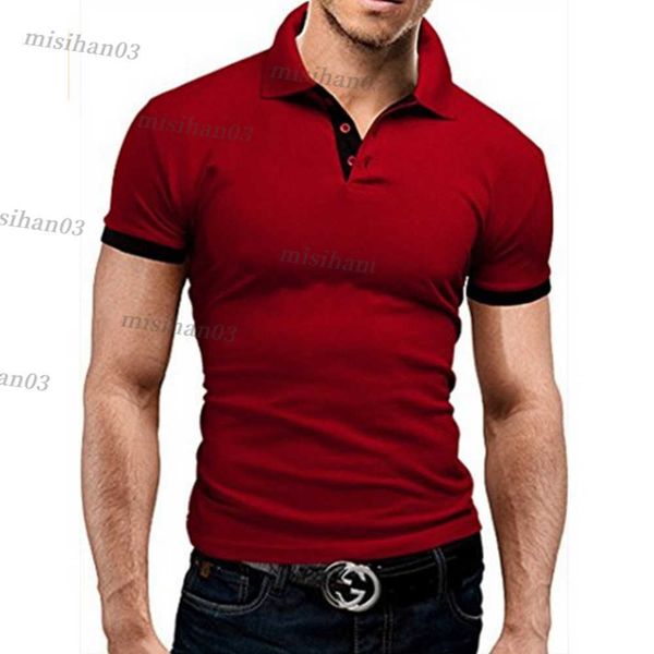 

men's polos covrlge shirt summer stritching shorts sleeve business clothes luxury tee brand mtp129 y2303, White;black