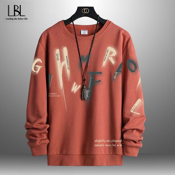 

mens hoodies sweatshirts casual loose pullover hoodie 2023 autumn male fashion print man long sleeve hip hop pullovers 230329, Black