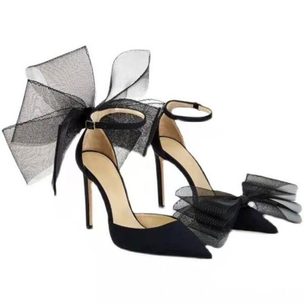 

designer bow heels dress shoes sandals heels 10cm latte asymmetric grosgrain mesh bow black latte fuchsia wedding shoes