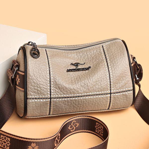 

evening bags solid color genuine leather shoulder crossbody for women ladies handbags female tote sac 230329