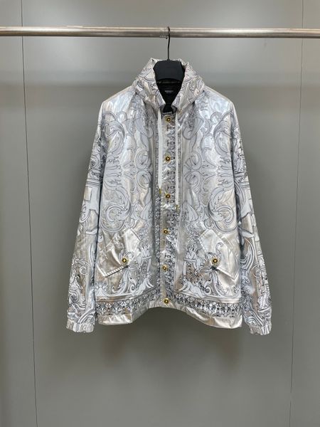 

2023 fall new arrival mens luxury designer hooded jackets ~ us size jackets ~ fashions mens designer beautiful printing jackets, Black;brown