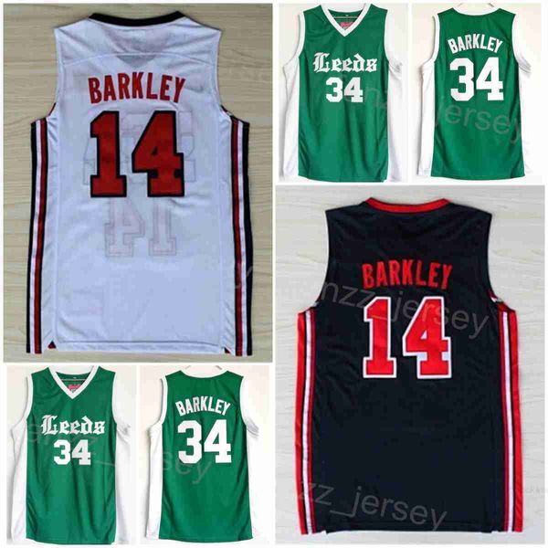 

high school basketball 14 charles barkley jersey 34 shirt college 1992 us dream team one sport university breathable team navy blue white gr, Black