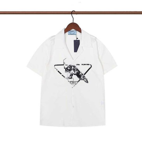 

prad designers shirts beach shorts mens fashion hawaii floral print bowling shirt casual shirts men short sleeve pants variety dress shirt p, White;black