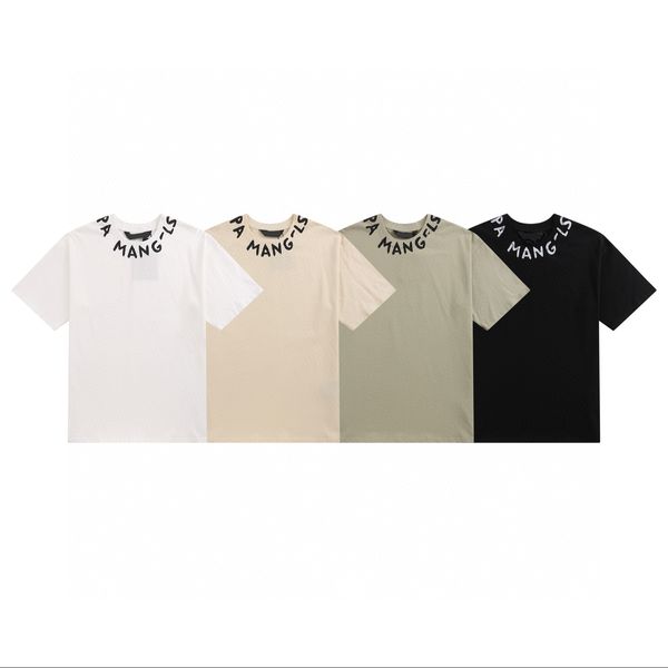 

men's plus tees & polos round neck embroidered and printed polar style summer wear with street pure cotton 15wf, Black;brown