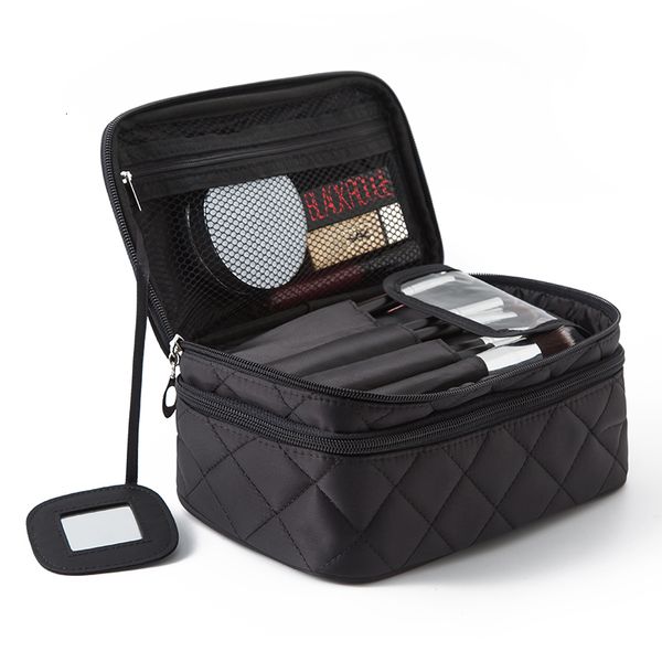 

cosmetic bags cases high capacity women waterproof double layer travel organizer makeup toiletry pouch multifunction beauty case 230329