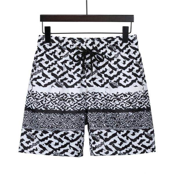 

men's shorts european style summer running sports beach pants designer brand honeycomb printed cotton stretch loose quick dry sweatpant, White;black