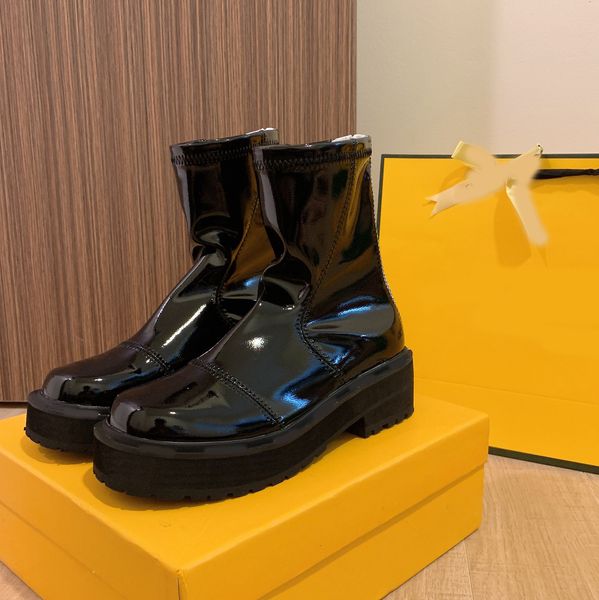 

designer luxury fashion women casual shoes comfortable outdoor thick bottom tidal current ladies shoes gao bang leather boots chaussures qua, Black