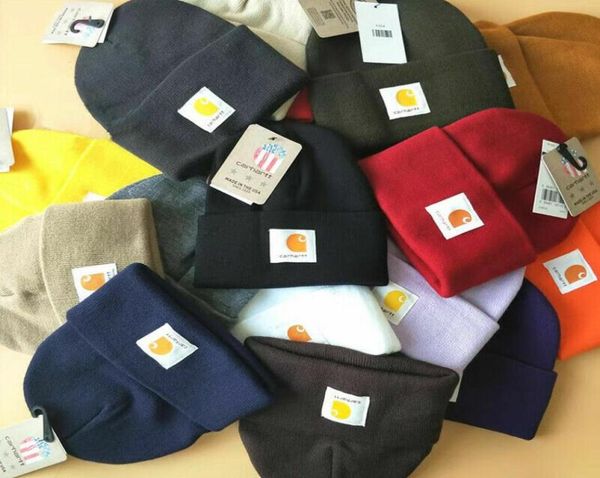 

men women carhart acrylic beanie winter knit cap authentic a18 mens womens caps1744465, Blue;gray