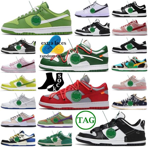 

og new panda dunks shoes off sb cool grey running shoes men women university red gold pine green white x candy malachite light iron ore qpd, Black