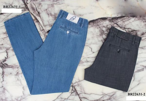 

men's jeans billionaire oechsli jeans cotton thin men summer fashion zipper embroidery outdoor big size 31-40 230329, Blue