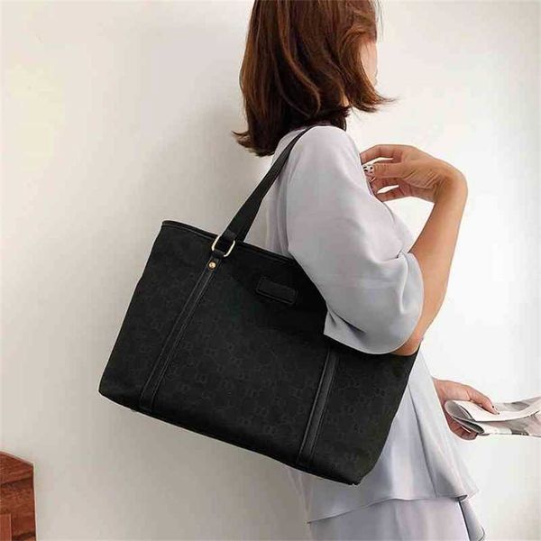

2023 designer bag handbag tote capacity one denim texture bagkjok