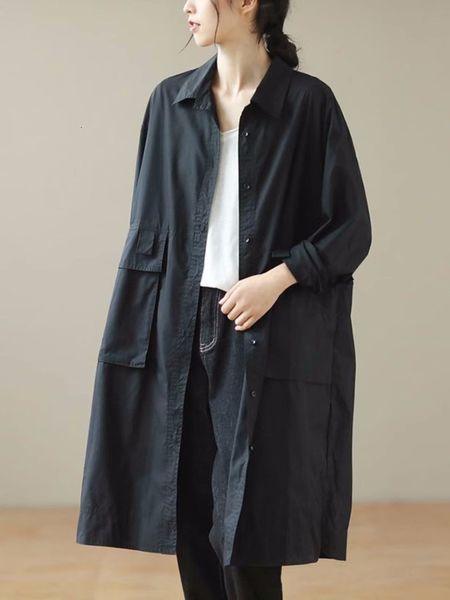 

women's trench coats 2023 spring autumn midlength coat england long sleeve womens windbreaker thin work clothes fashion style 230329, Tan;black