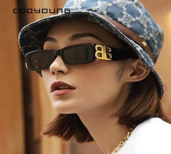 

sunglasses cooyoung square frame women men brand designer rectangle sun glasses fashion black pink red gafas de sol3955912, White;black