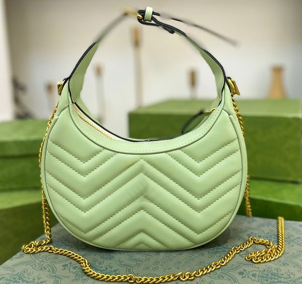 

luxury designer bag shoulder genuine leather handbags g quality high fashion women wallets clutch crossbody classic matcha green underarm ba