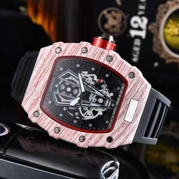 

milles watch richard's same carbon fiber quartz ten brands high grade handsome fashion trend men's wristwatch ayw, Slivery;golden