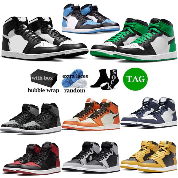 

university blue 1 basketball shoes jumpman 1s high darklight smoke grey hyper chicago patent bred royal toe mocha unc men women trainers sne