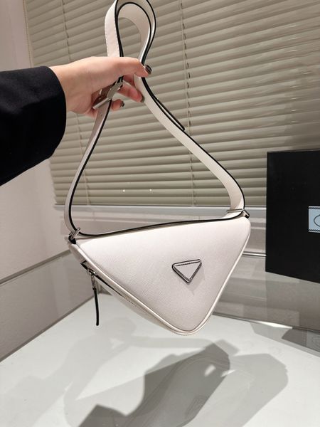 

new designer triangular mini bag lightweight stylish luxury crossbody hidden front v zip women handbag