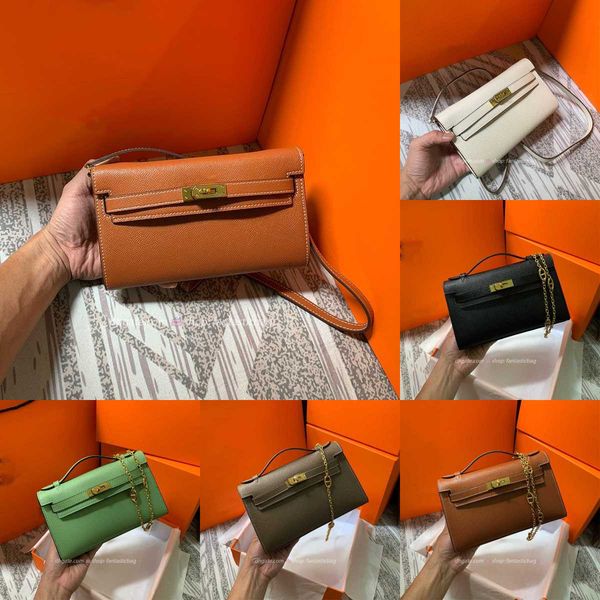 

clutch kylie bag new trend women's bag crossbody genuine leather bag single shoulder chest bag cell phone bag female bag