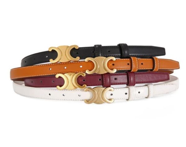

fashion designer genuine leather belts for womens mens casual waistband womens gold smooth buckle cowskin belt ladies ceinture gir8539727, Black;brown