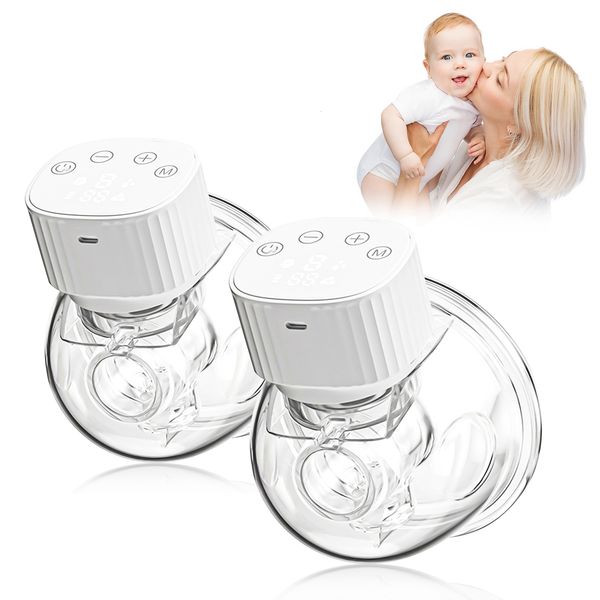 

breastpumps yd-1193 wearable invisible electric hands portable painless low noise electric feeding pump modes suction level 230329