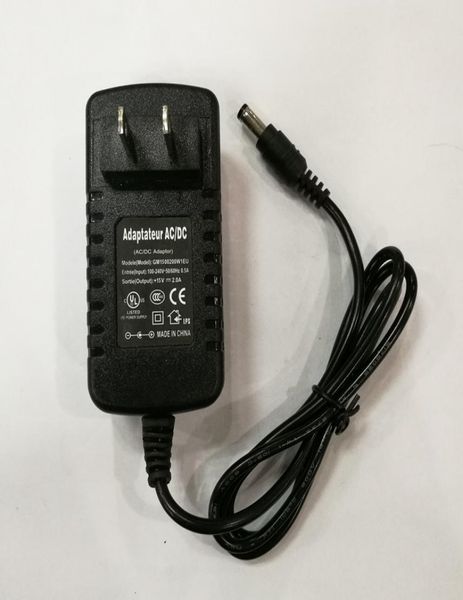 

ac 100240v converter adapter to dc 15v 2a 1a 55x21mm 55x25mm wall home charger eu us plug 5521mm 5525mm power suppl6214191