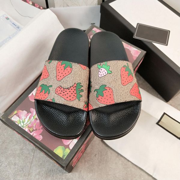 

men shoes designer slippers women sandals blooms rubber slipper luxury brand floral slipper summer beach loafers gear bottoms sliders with b, Black