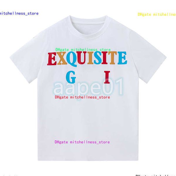 

luxury fashion brand mens t shirt colorful lettering character print short sleeve loose round neck t-shirt pullover black white asian size s, White;black