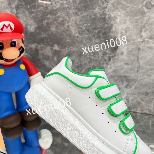 

new designer casual shoes reflective chain reaction sneakers triple black white suede blue yellow fluo tan luxury mens women shoe designer t, Red;white