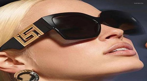 

sunglasses 2023 fashion classic style gradient cool women vintage brand design square sun glasses large frame2503118, White;black