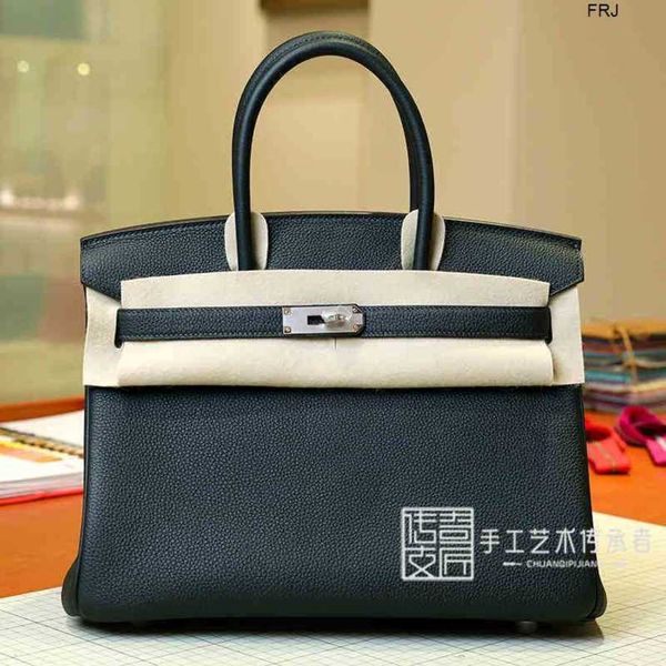 

designer bags birkins handbags have birkinss pure manual wax thread sewing togo pine and cypress green bk30cm silver buckle handbag frj