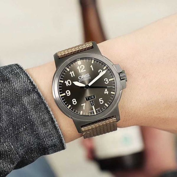 

milles watch oris aviation series flight bc3 automation men's watch fashion watch ayw, Slivery;golden