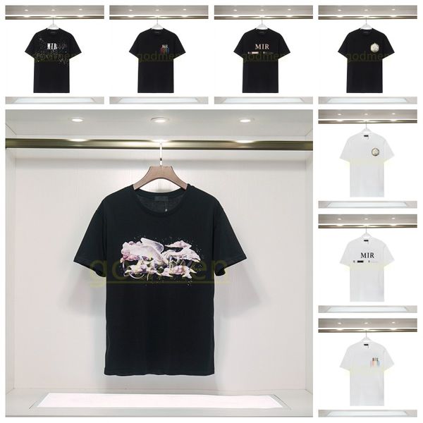

mens designer t shirt letter logo printing men women summer t shirts streetwear tees asian size s-3xl, White;black