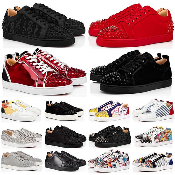

designer mens low dress shoes sneakers fashion black white camo green glitter grey pink leather suede men women spikes trainers sports shoe