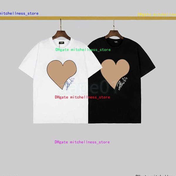 

mens fashion outside t shirts summer short sleeve polos tees heart print asian size s-2xl, White;black