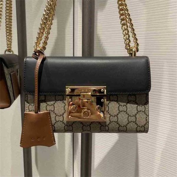 

2023 designer bag handbag classic pvc printed padlock chain yjoe 9rmr 0kuj