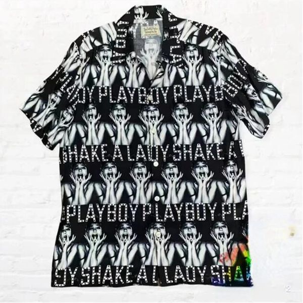

shirt men women hawaiian short sleeve beach shirts, White;black