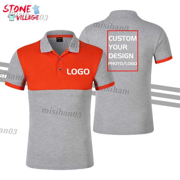 

men's polos design/print text or picture short-sleeved cotton polo shirt office work clothes casual simple and comfortable y2303, White;black