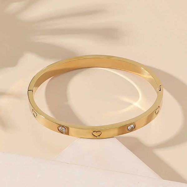 

designer bracelet love bangle jewelry womens titanium steel clasp inlaid diamond fashion hand stainless, Black