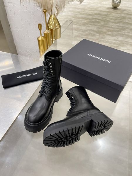 

women shoes ann black demeulemeester alec combat boots ankle lace-up maxim danny lace-up tucson heike side zip original box genuine real lea