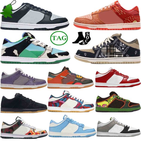 

2023 new og casual shoes men women casual shoes designer sb low running sneaker black white shoe leather trainer spartan green laser orange