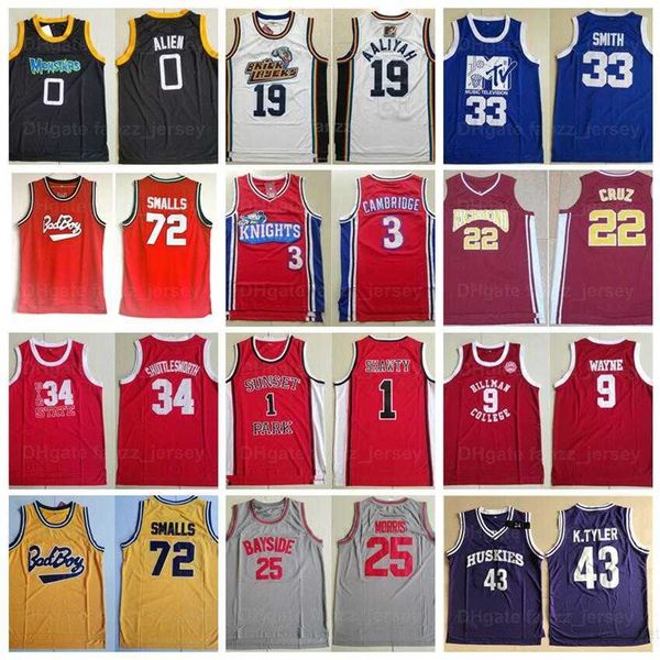 

men basketball moive tv 3 cambridge jerseys sunset park 1 shawty steve urkel richmond timo cruz monstars alien zack morris bricklayers aaliy, Black