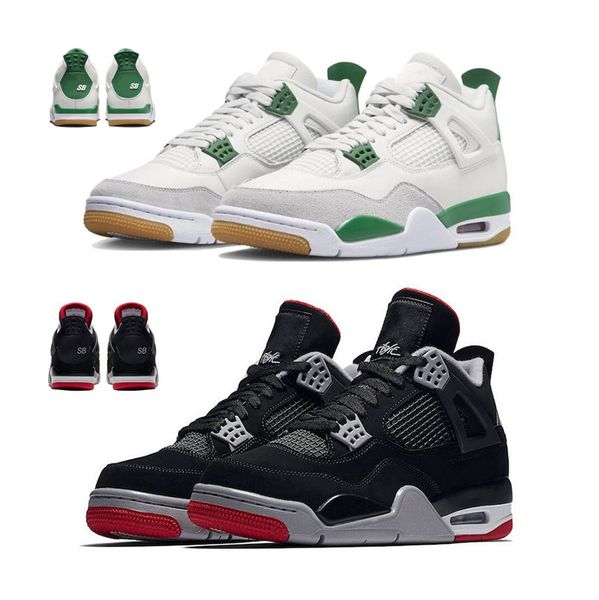 

shoes basketball pine green 4 4s bred concept x dark blue purple neutral grey white men women trainers sports sneakers