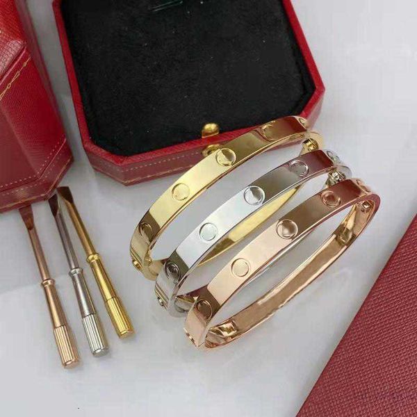 

high end luxury screwdriver love bracelet fashion cuff bracelet 316l stainless steel plated gold jewelryxytr, Silver