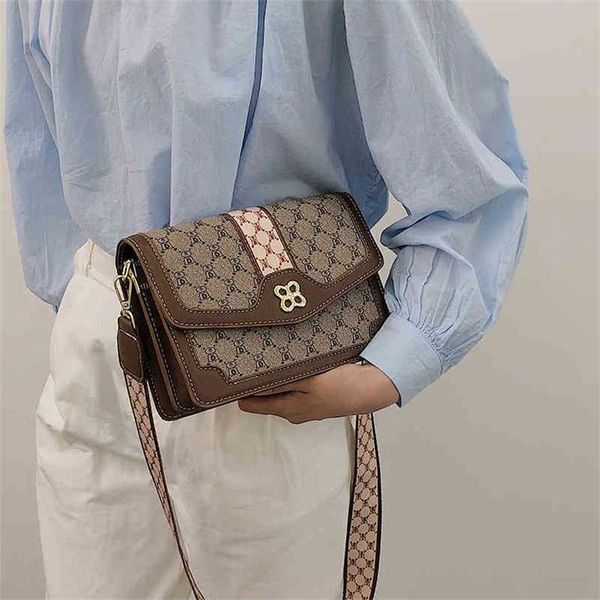 

2023 designer bag bag summer fashion wide belt printed single shoulder bag