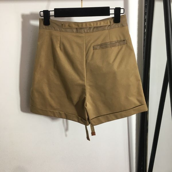 

women's short's khaki laceup waist shorts 2023 230329, White;black