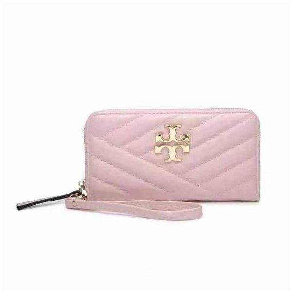 

2023 design wallet wallet women's bags bags niuhuo solid color lingge sewing handbag wallet long large capacity walletrgcf