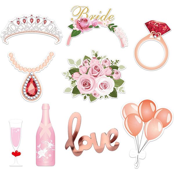 

banner flags festive party supplies bride to be wedding bachelor party team bride rose gold 23 p props pgraphy by dhl