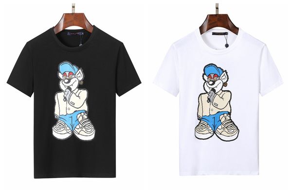 

designer shirt polo brand tees t shirts pure cotton short sleeve shirt simple letter printed summer casual men clothing trapstar clothes hoo, White;black